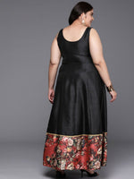 Thumbnail for Ahalyaa Women's Traditional wear Ethnic Dress - Black - Distacart