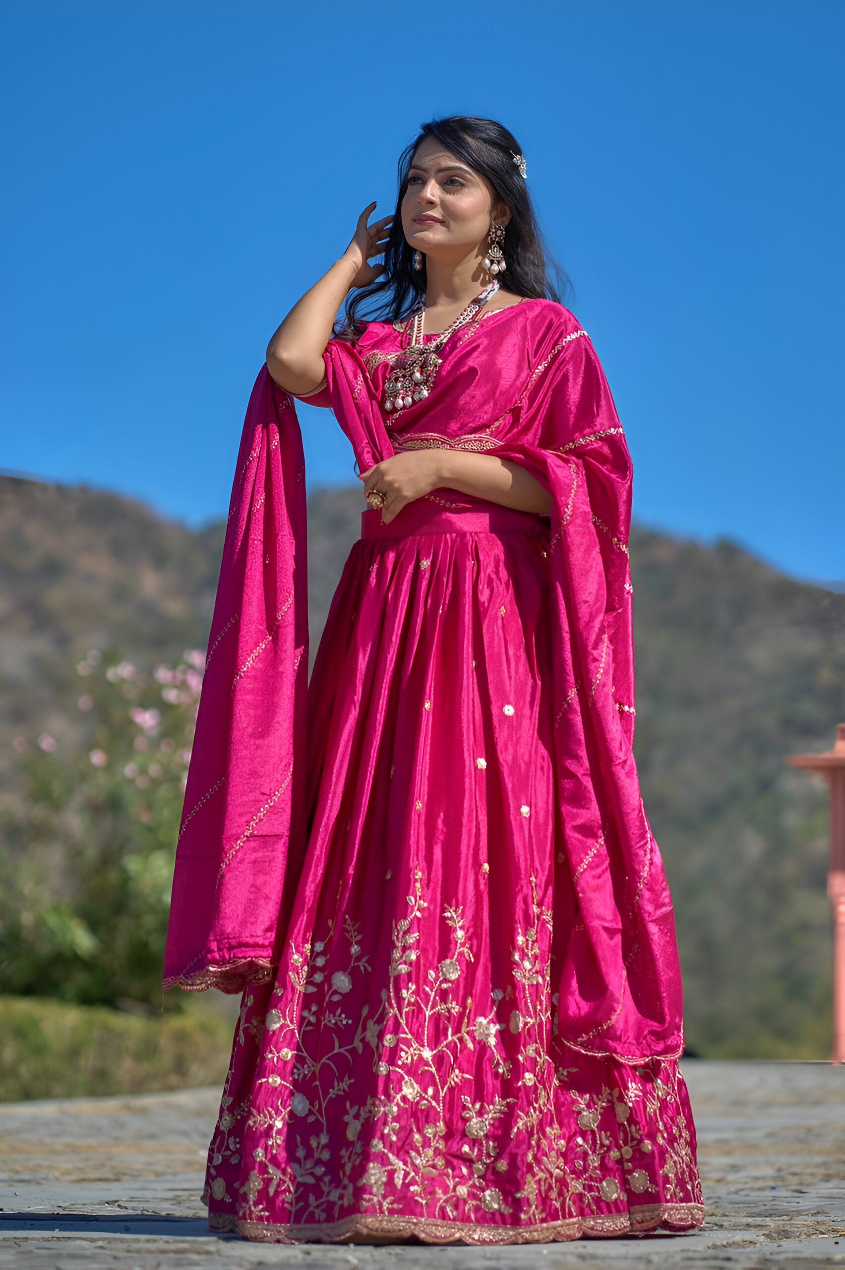 Lehenga Mart Designer Bollywood Style Wedding Lehenga Choli - Rani - Distacart