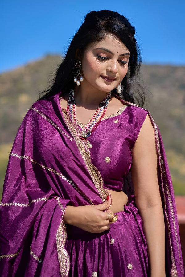 Lehenga Mart Designer Bollywood Style Wedding Lehenga Choli - Wine - Distacart