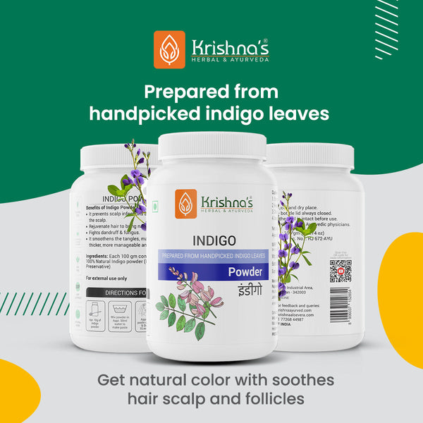 Krishna'S Herbal & Ayurveda Indigo Powder