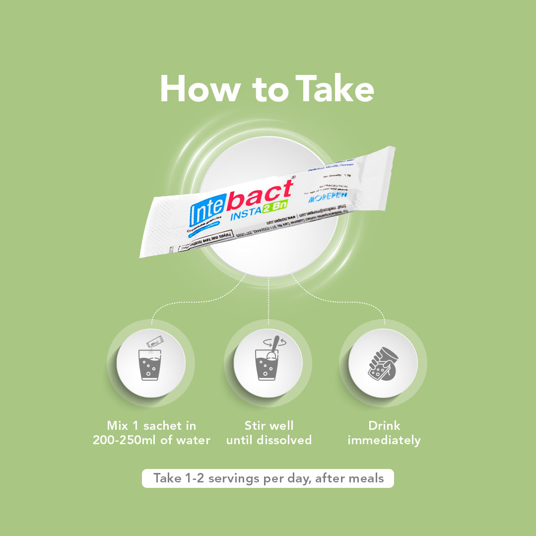 Dr. Morepen Intebact Insta Probiotic 2Bn (Vanilla Flavour)