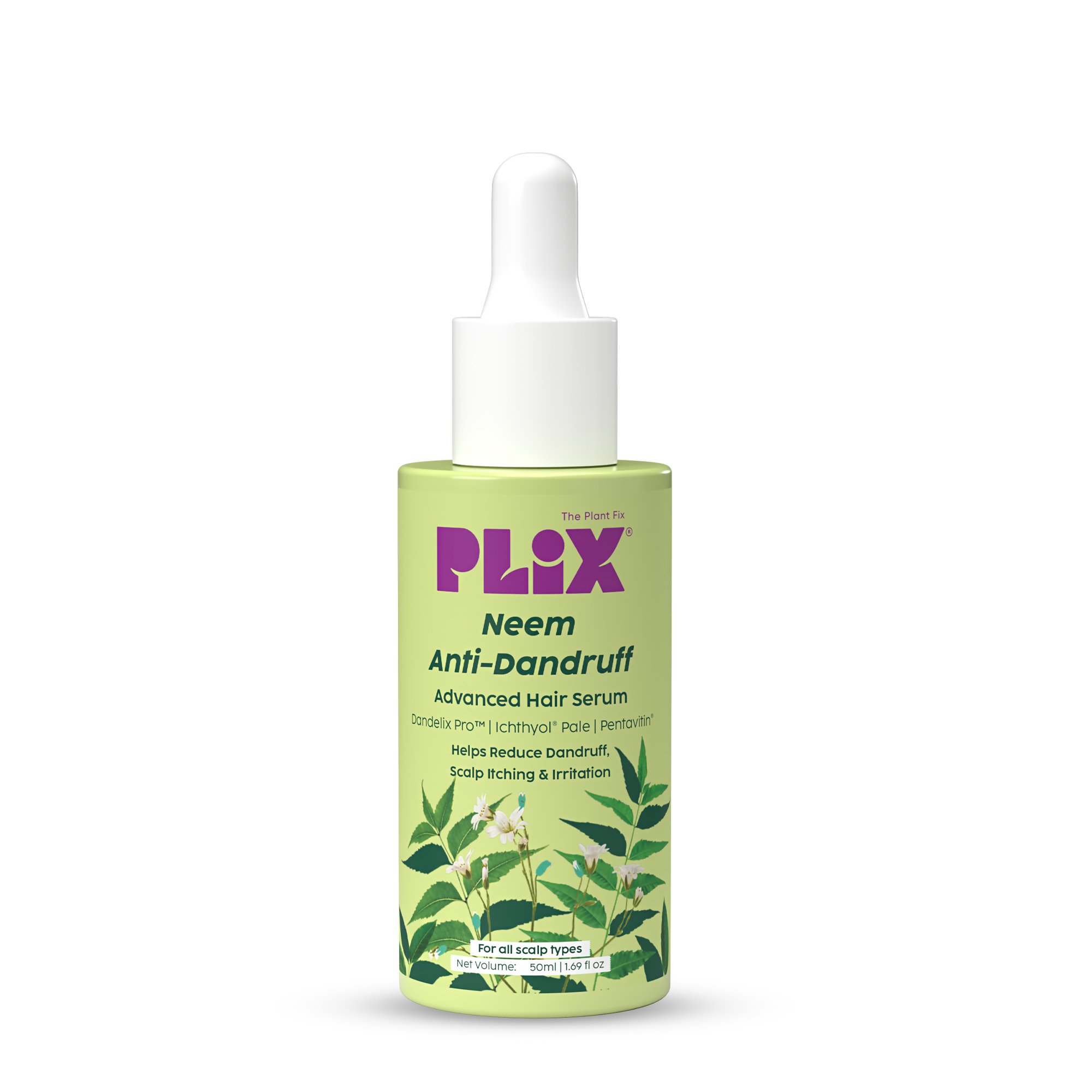 PLIX The Plant Fix Neem Anti-Dandruff Advanced Hair Serum For Reduce Dandruff & Inflammation - Distacart