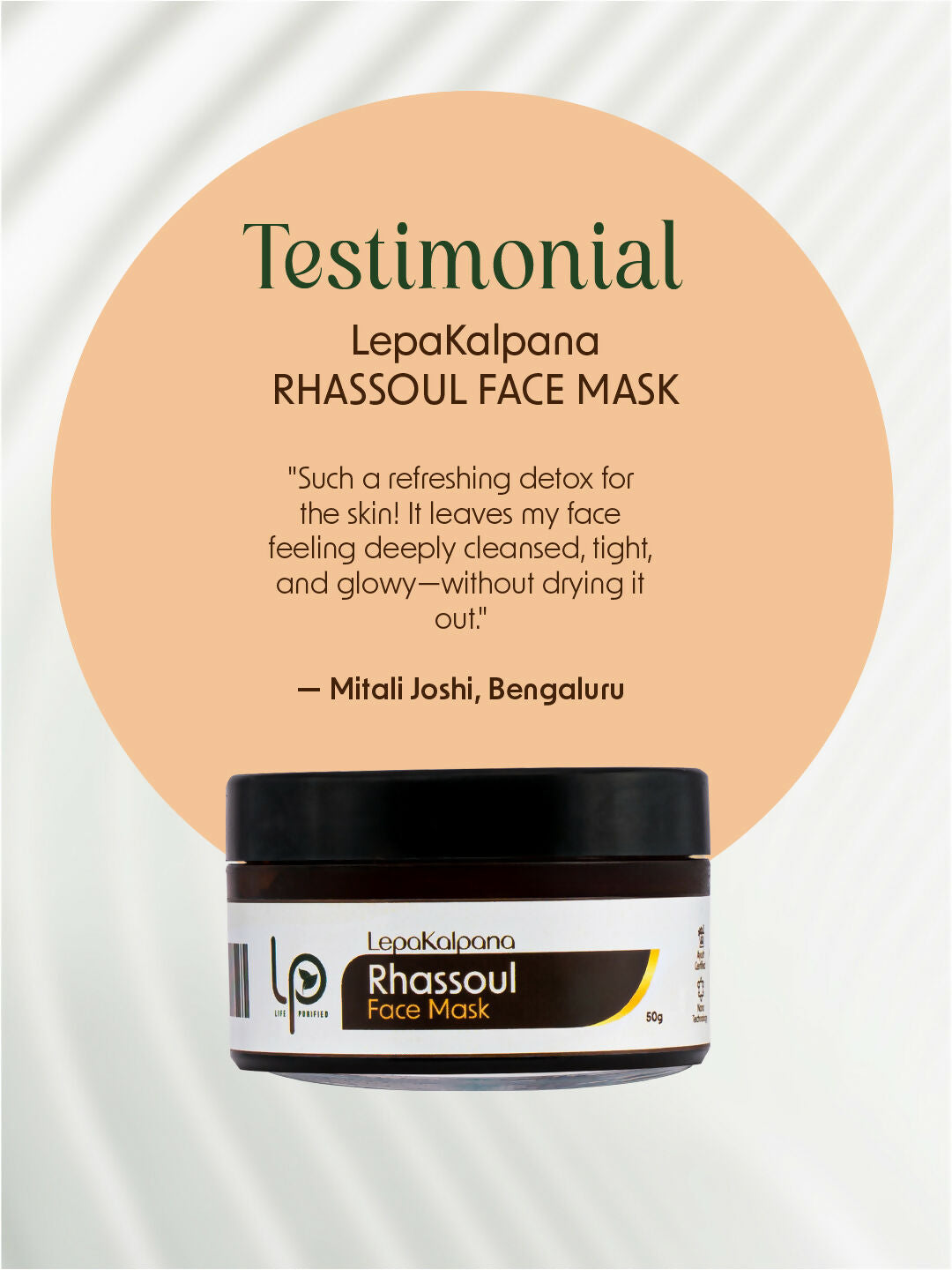 Life Purified Lepakalpana Rhassoul Face Mask - Distacart