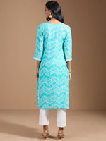 Thumbnail for Ode by House of Pataudi Women Ethnic Motifs Embroidered Chikankari Kurta - Distacart