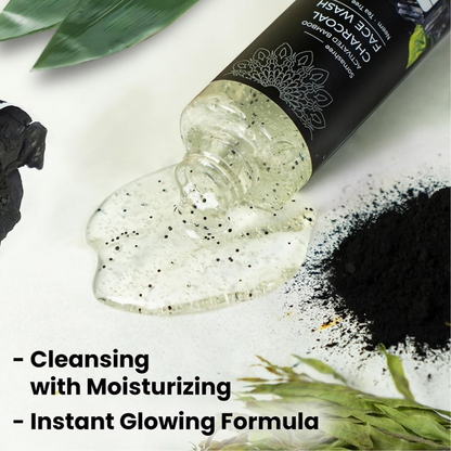 Pureus Herbals Somashree Activated Bamboo Charcoal Face Wash - Dista