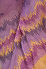 Thumbnail for Vastranavya Onion Pink Digital Printed Linen Ready To Wear Pocket Saree with Unstitched Blouse - Distacart