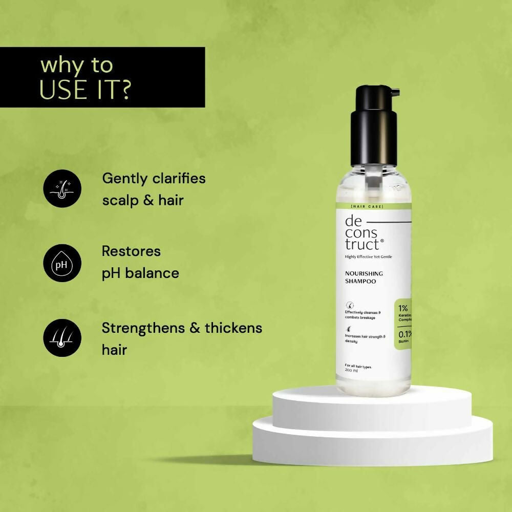 Deconstruct Nourishing Shampoo With Keratin & Biotin For Hair Breakage - Distacart