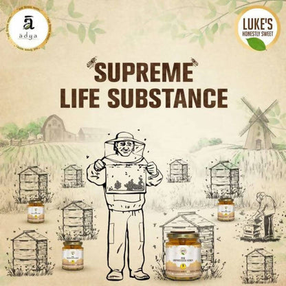 Adya Organics Raw Unprocessed Mustard Honey
