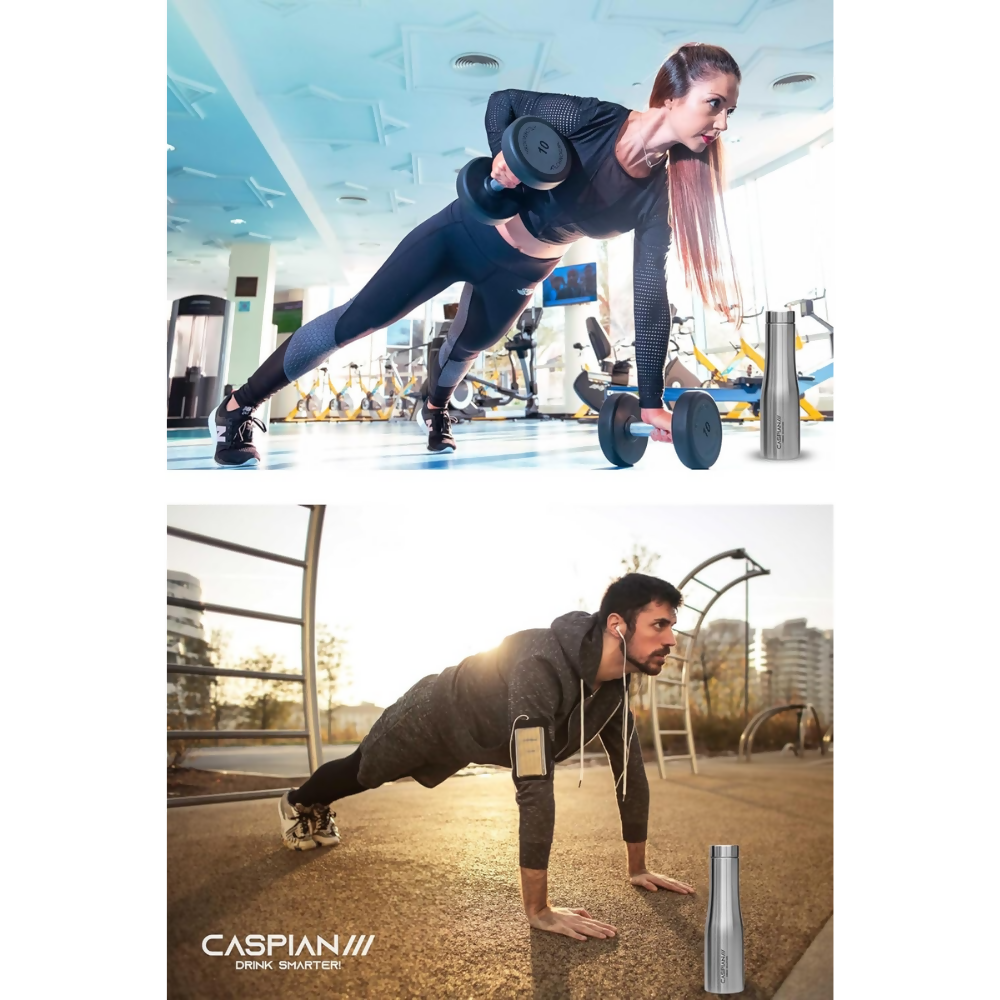 CASPIAN /// Aqua Stainless Steel Water Bottle - Dista