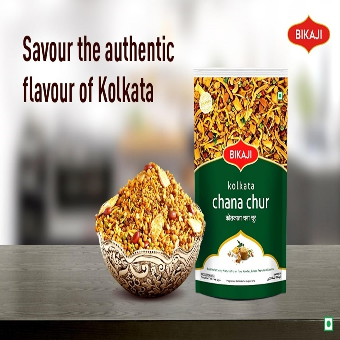 Bikaji Kolkata Chanachur - Spicy & Flavorful Mixture - Dista