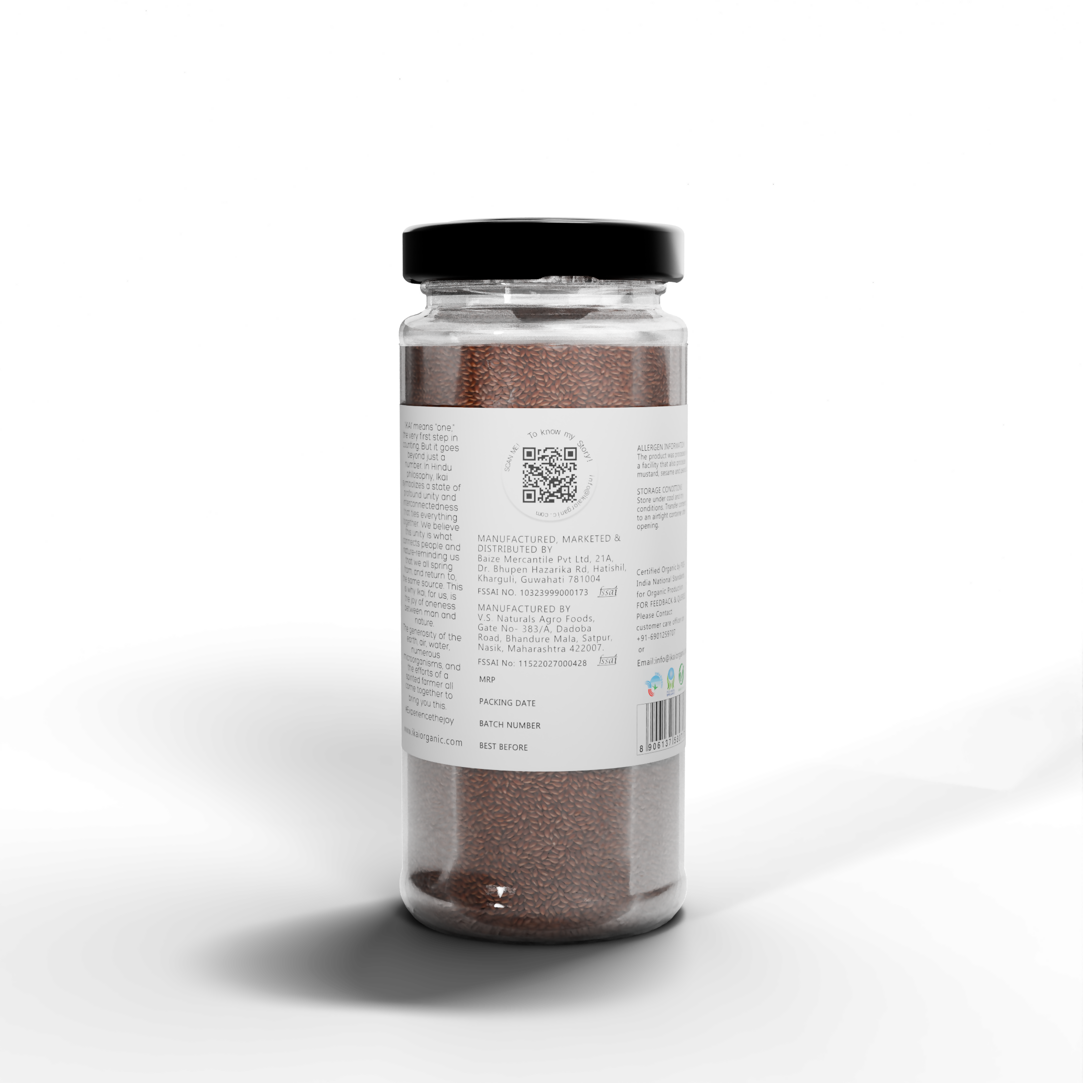 4 - Organic Flax Seeds - 100g