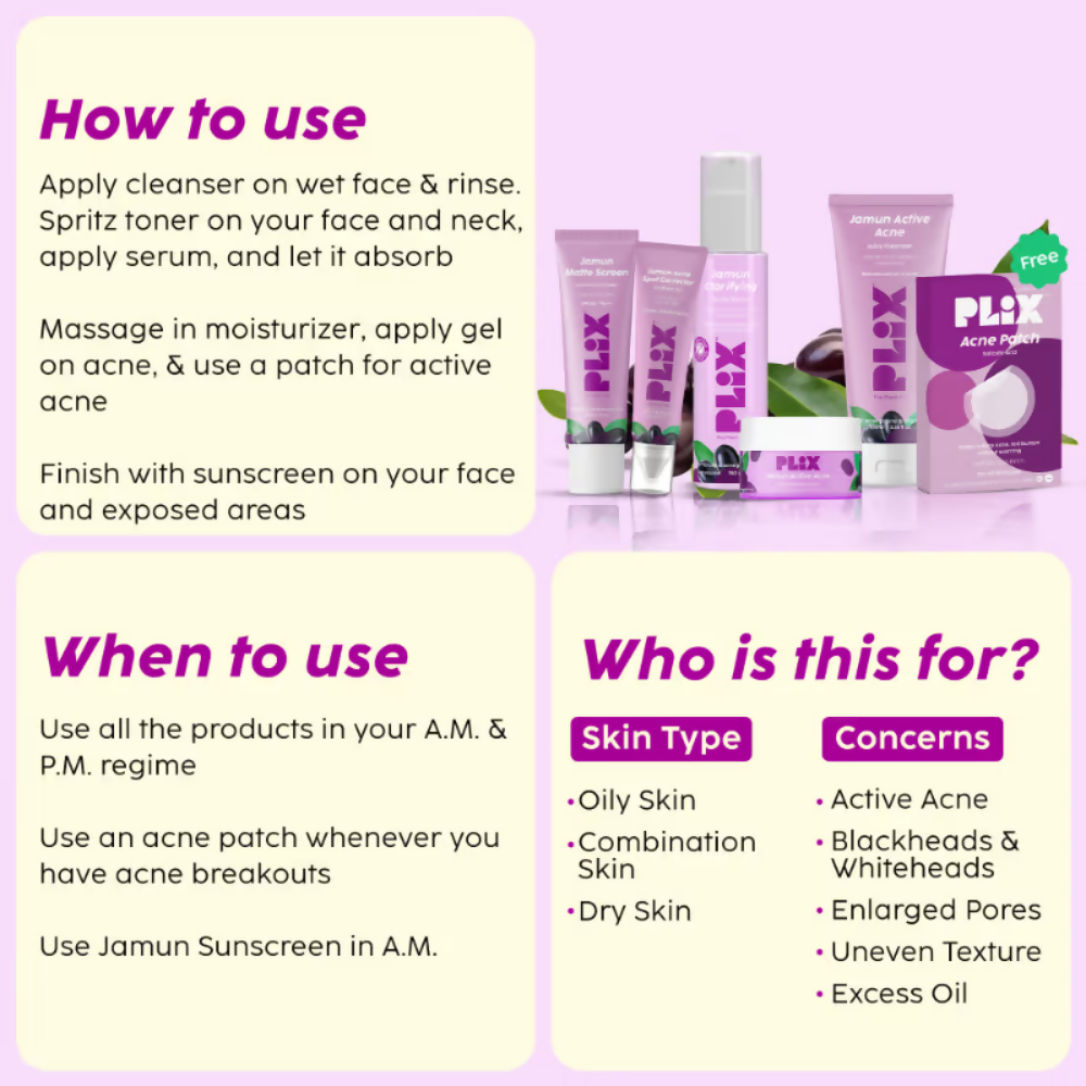 PLIX The Plant Fix Jamun Acne Kit - Distacart