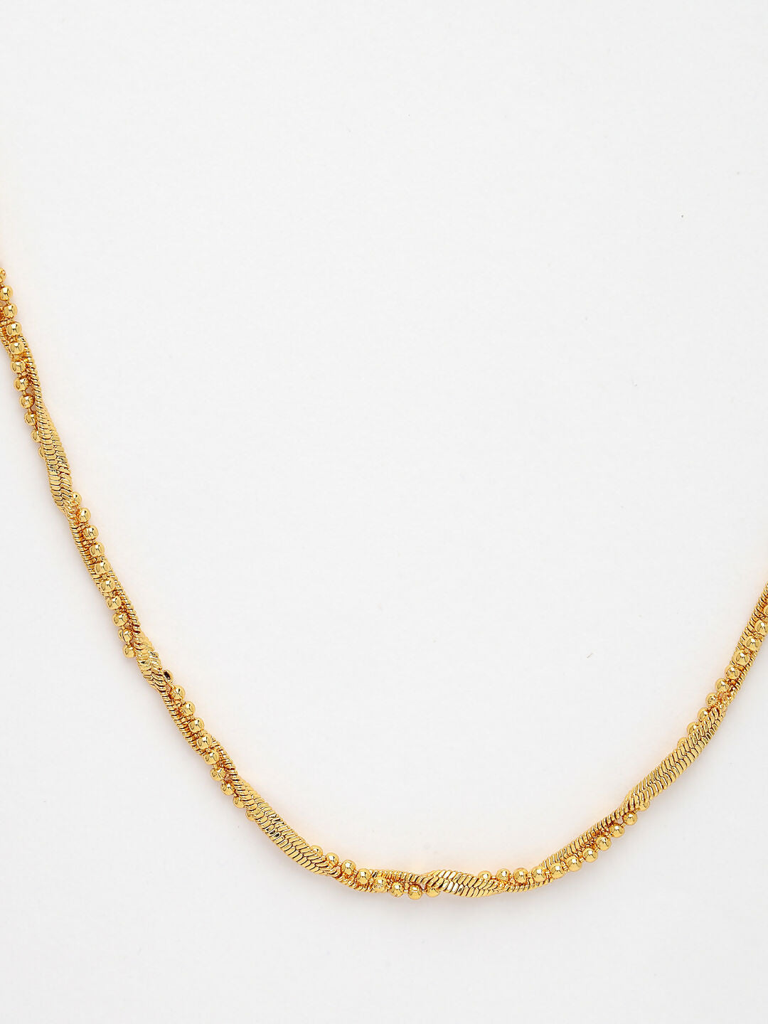 NVR Women's Gold-Polished Minimal Chain - Distacart