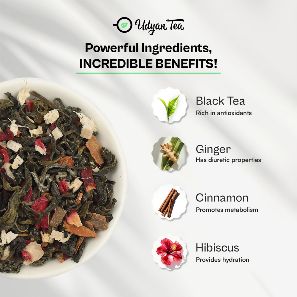 Udyan Tea Hibiscus Spice Green Tea - Dista