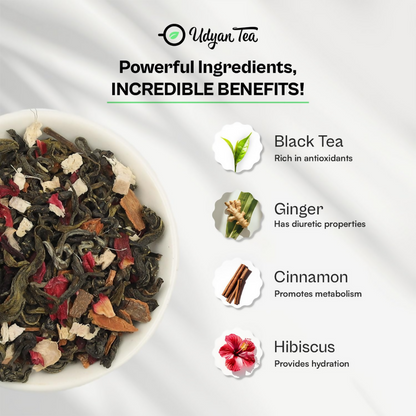 Udyan Tea Hibiscus Spice Green Tea - Dista