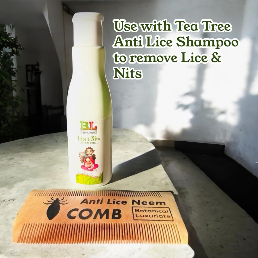 Botanical Luxuriate 100% Neem Wood Lice & Nits Comb - Dista