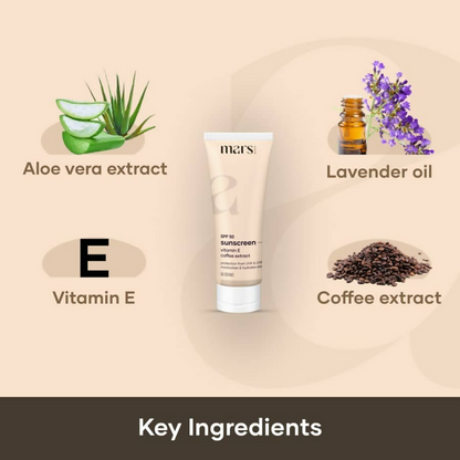 Mars By GHC SPF 50 Anti-Pollution Sunscreen With Vitamin E - Distacart