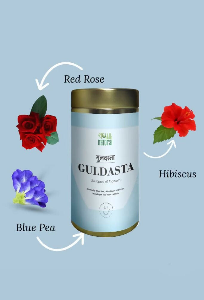 Shuddh Natural Brain Booster Guldasta Floral Tea - Distacart