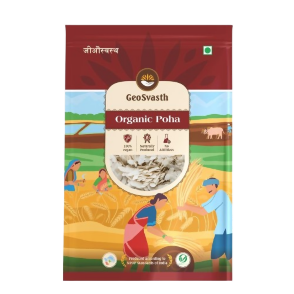 GeoSvasth Organic White Thick Poha - Dista