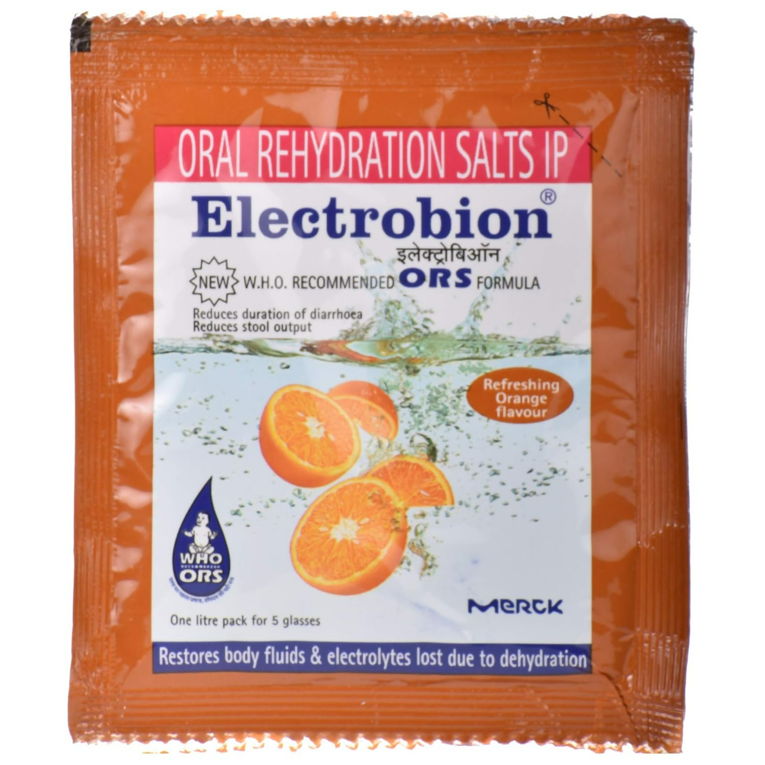 Electrobion - Oral Rehydration Powder (Orange Flavour) - Distacart