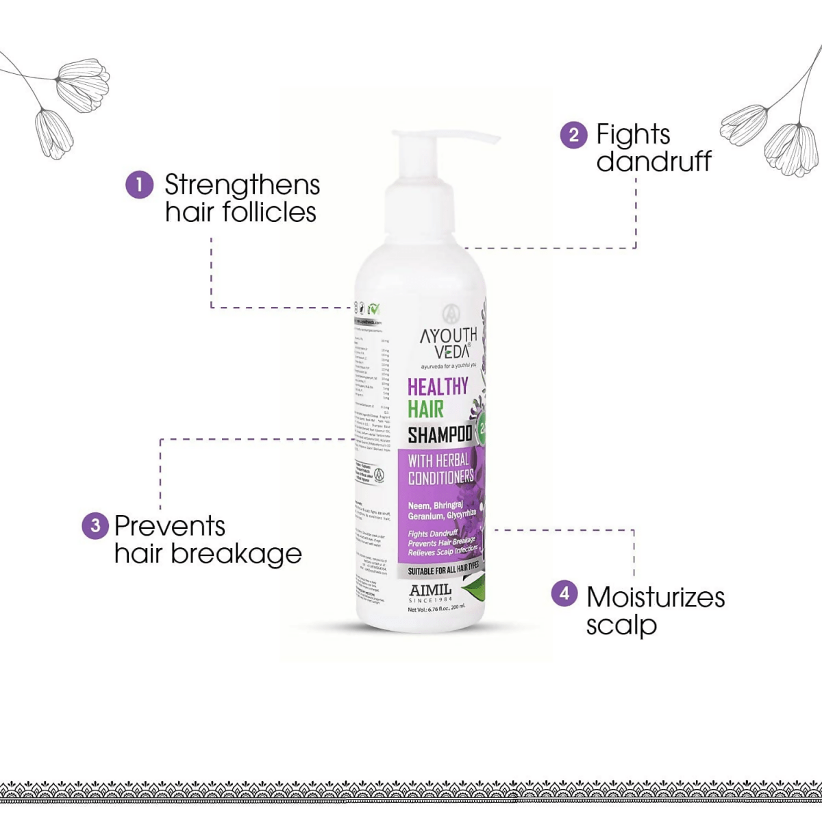 Ayouthveda Healthy Hair Shampoo - Distacart