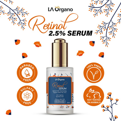 LA Organo 2.5% Retinol Face Serum - Distacart