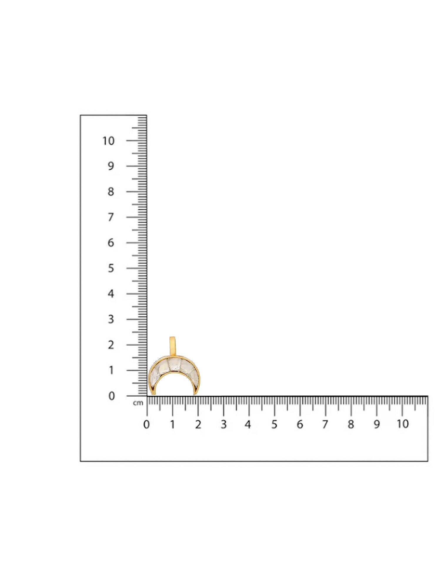 Ruby Raang Gold Half Moon Hair Jewelry