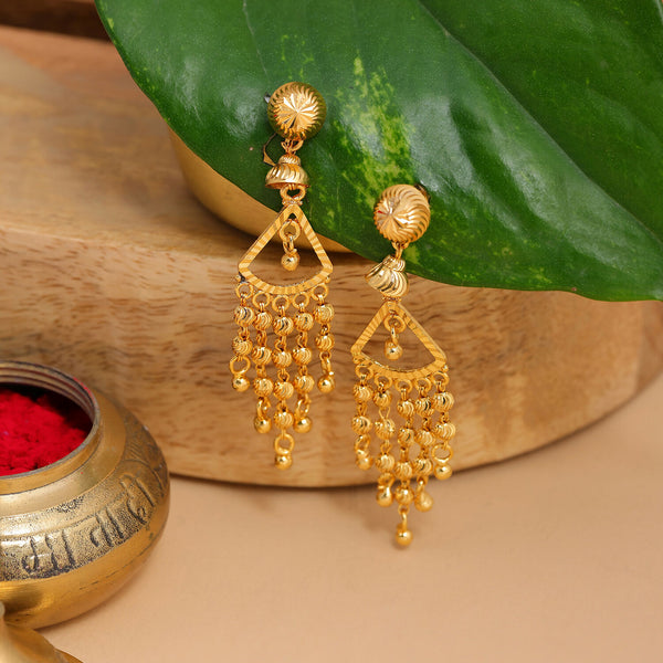 Ruby Raang Gold Dangler Earrings