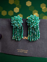 Thumbnail for Inhanns Handmade Crystal Water Fall Earrings - Short - Sea Green Small - Distacart