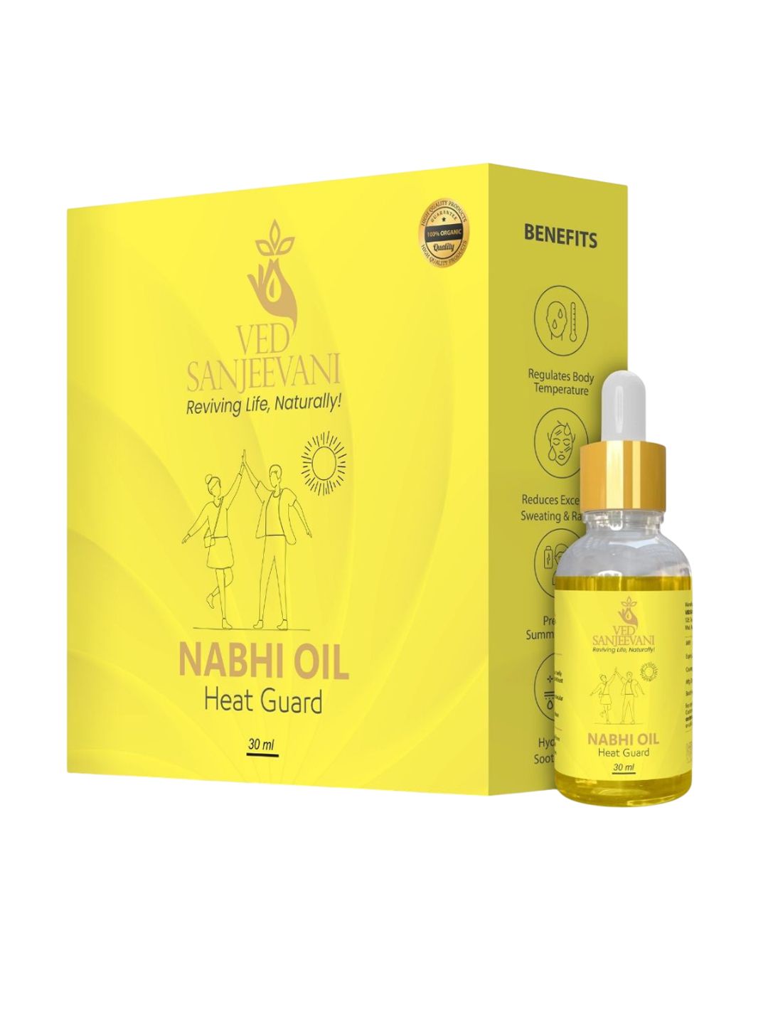 Ved Sanjeevani Heat Guard Nabhi Oil - Dista