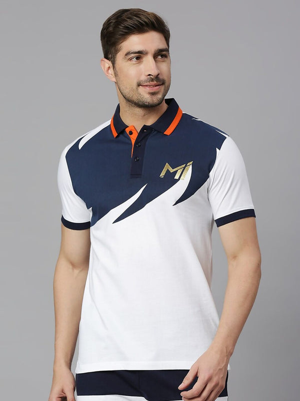 Fancode Mumbai Indians Printed Cotton T-shirt - Distacart