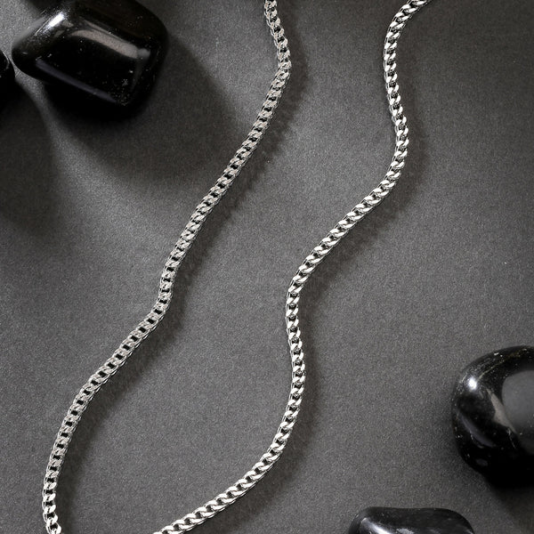 NVR Men's Silver-Plated Stainless Steel Chain - Distacart