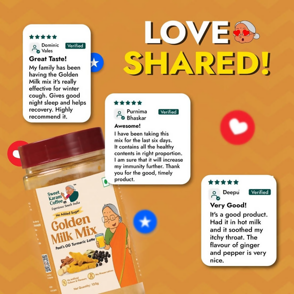 Sweet Karam Coffee Paati's Golden (Turmeric) Milk Mix