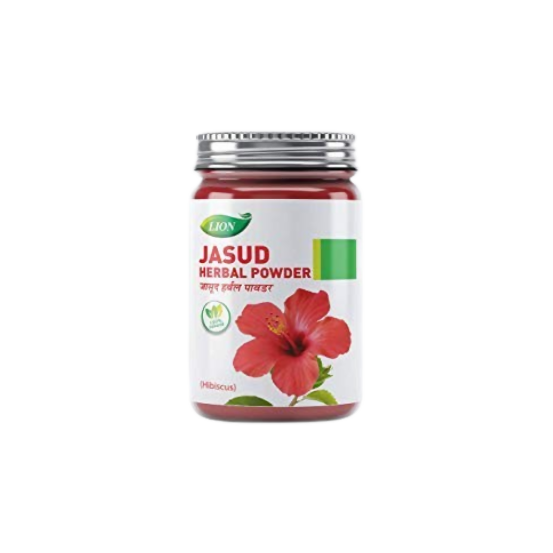 Lion Ayurveda Hibiscus (Jasud) Herbal Powder with Malshuddhi Vati