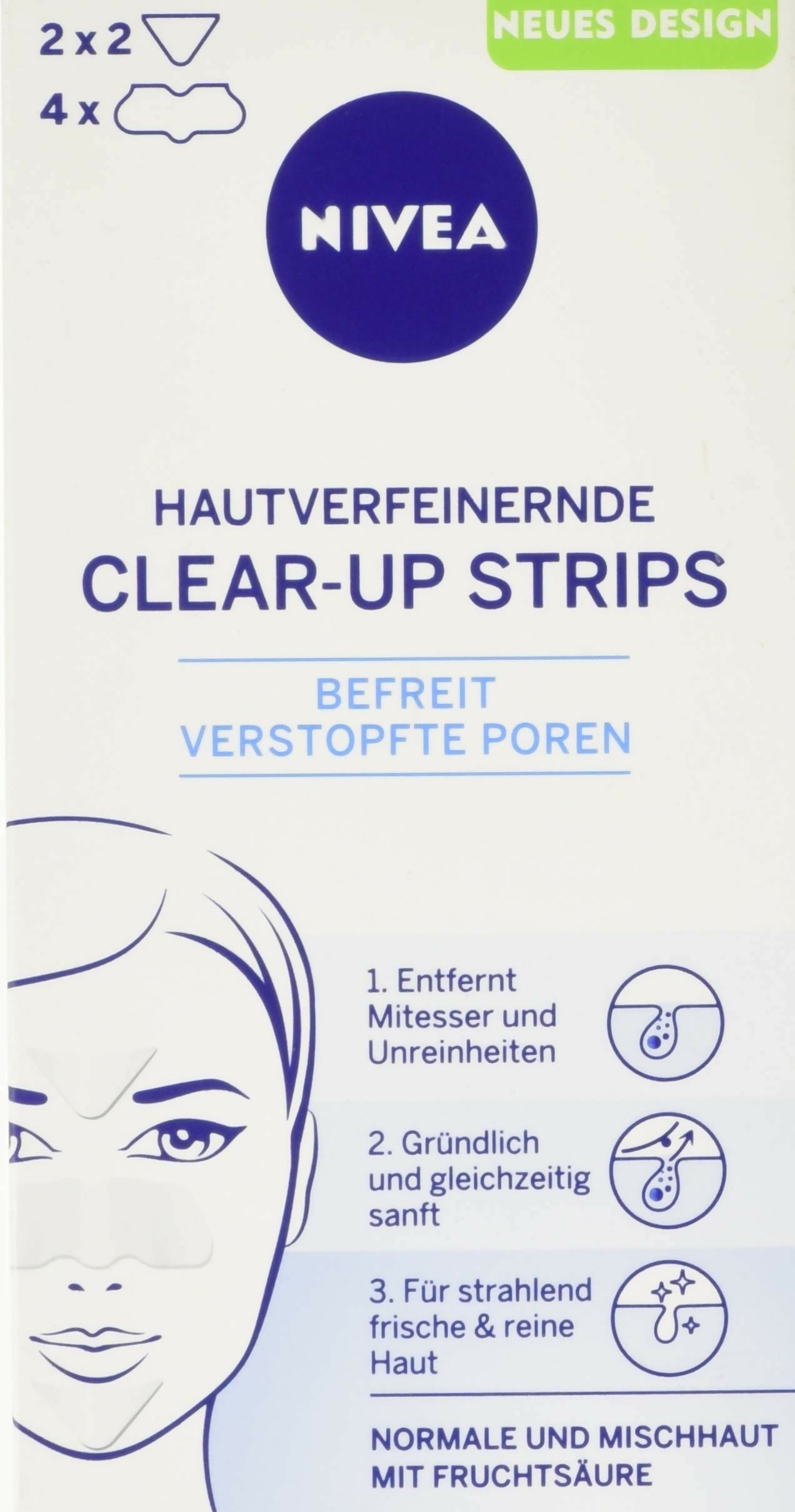 Nivea Visage Hautverfeinerndes Clear Up Strips - Distacart