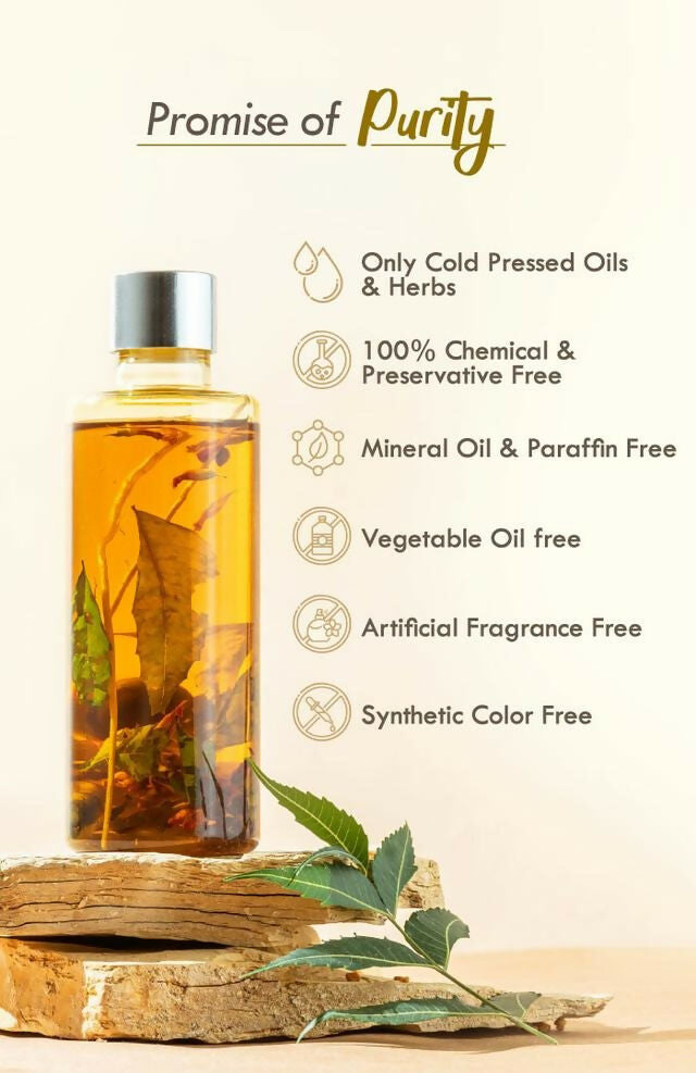 Nat Habit Neem Bhringraj Summer Hair Oil - Distacart
