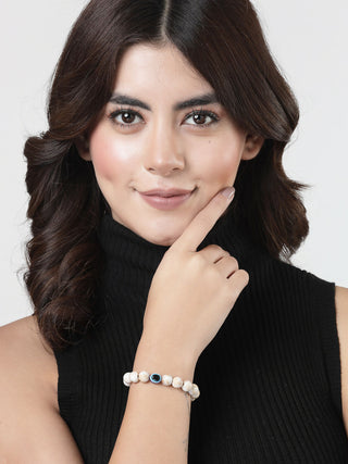 NVR Men & Women Marble Evil Eye Adjustable Bracelet - Distacart