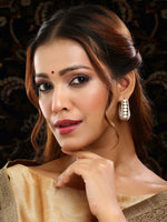 Thumbnail for Ruby Raang Gold Polished Multicolour White Kundan Loops