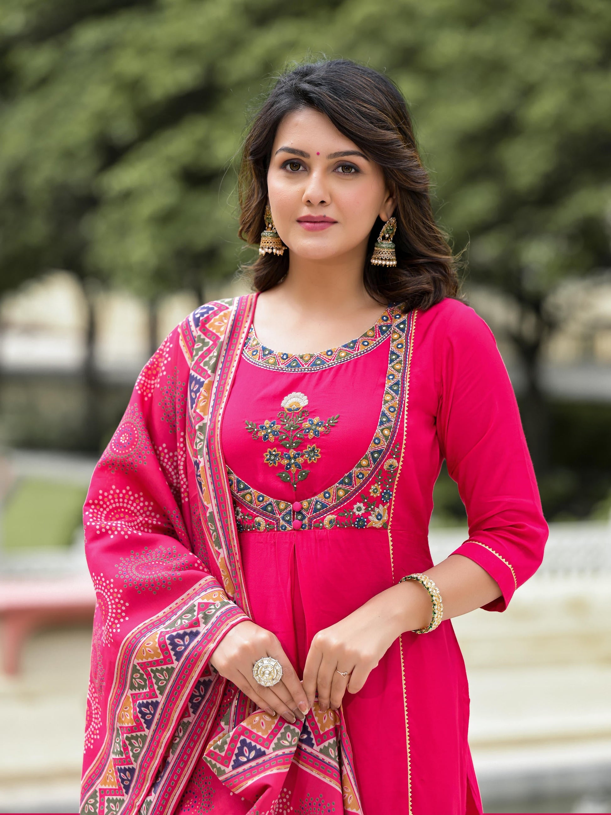 Juniper Women's Pink Viscose Rayon Solid Kurta Set - Distacart