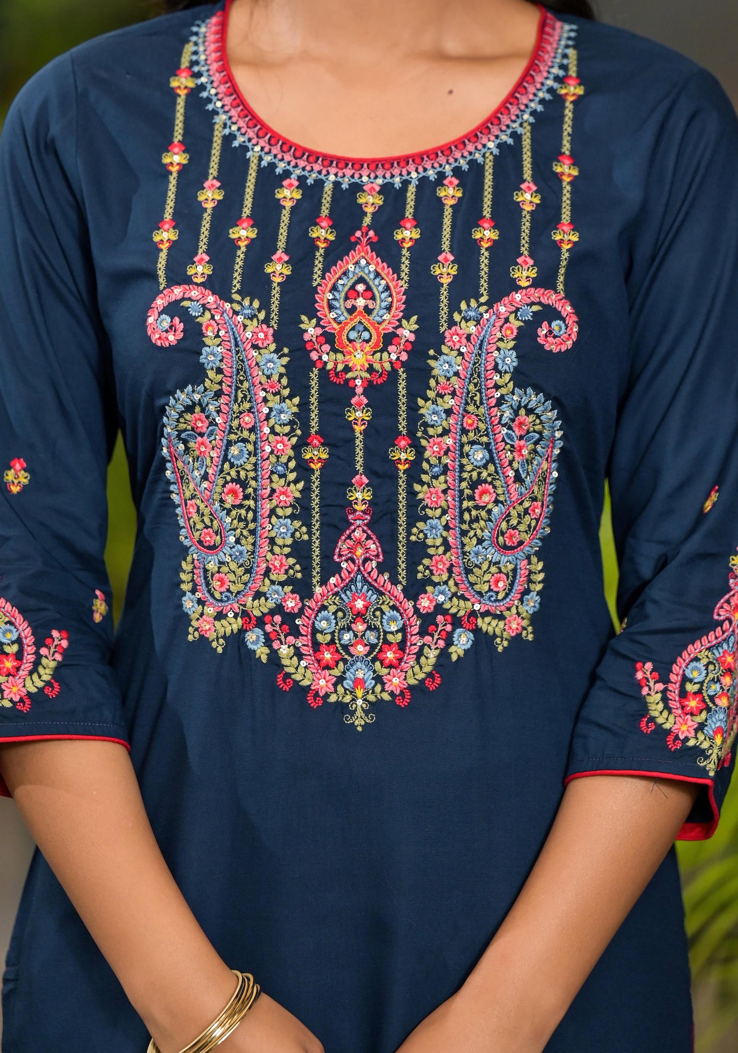 Juniper Women's Blue Viscose Rayon Solid Kurta Set - Distacart