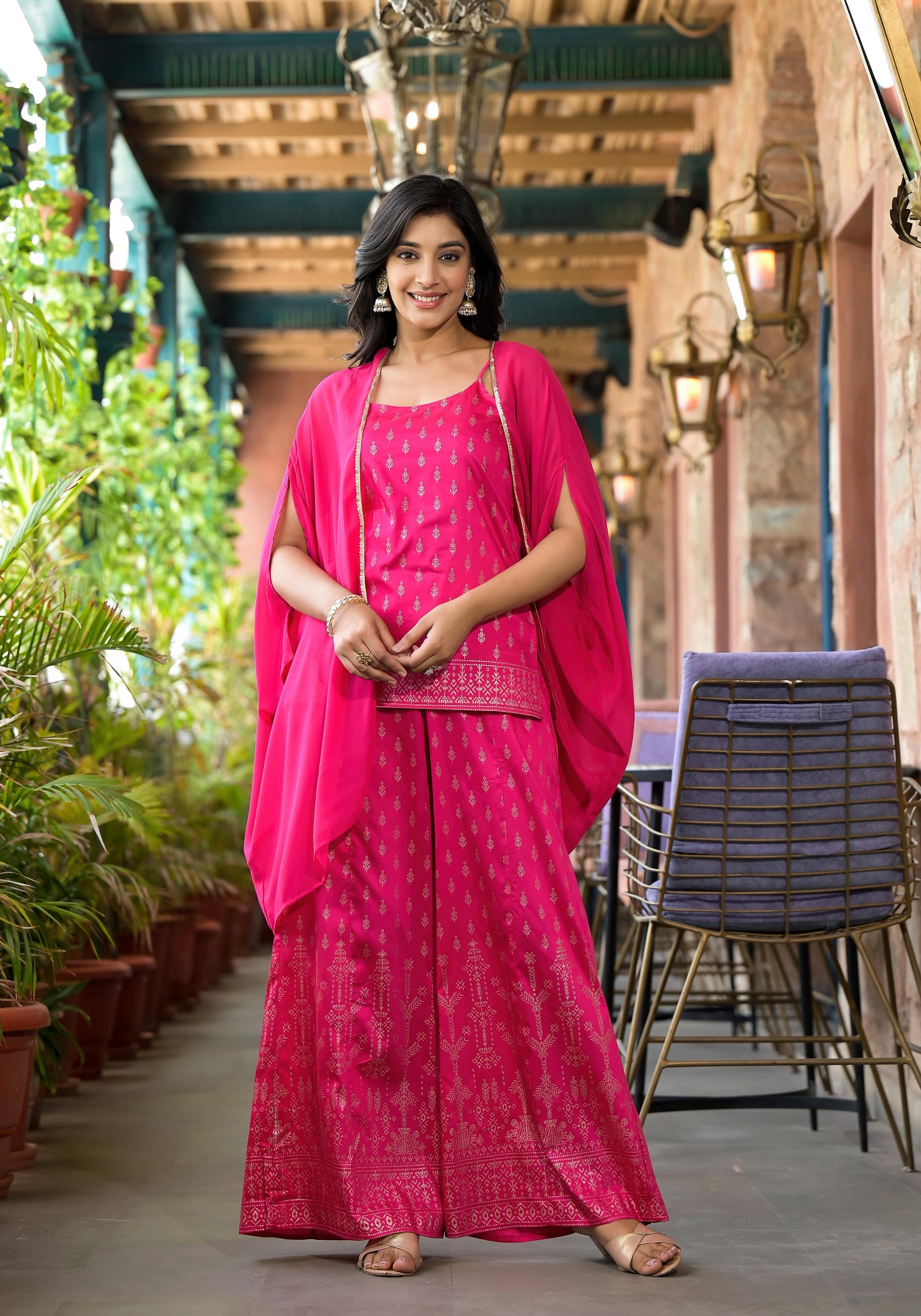 Juniper Women's Pink Polyester Printed Set - Distacart