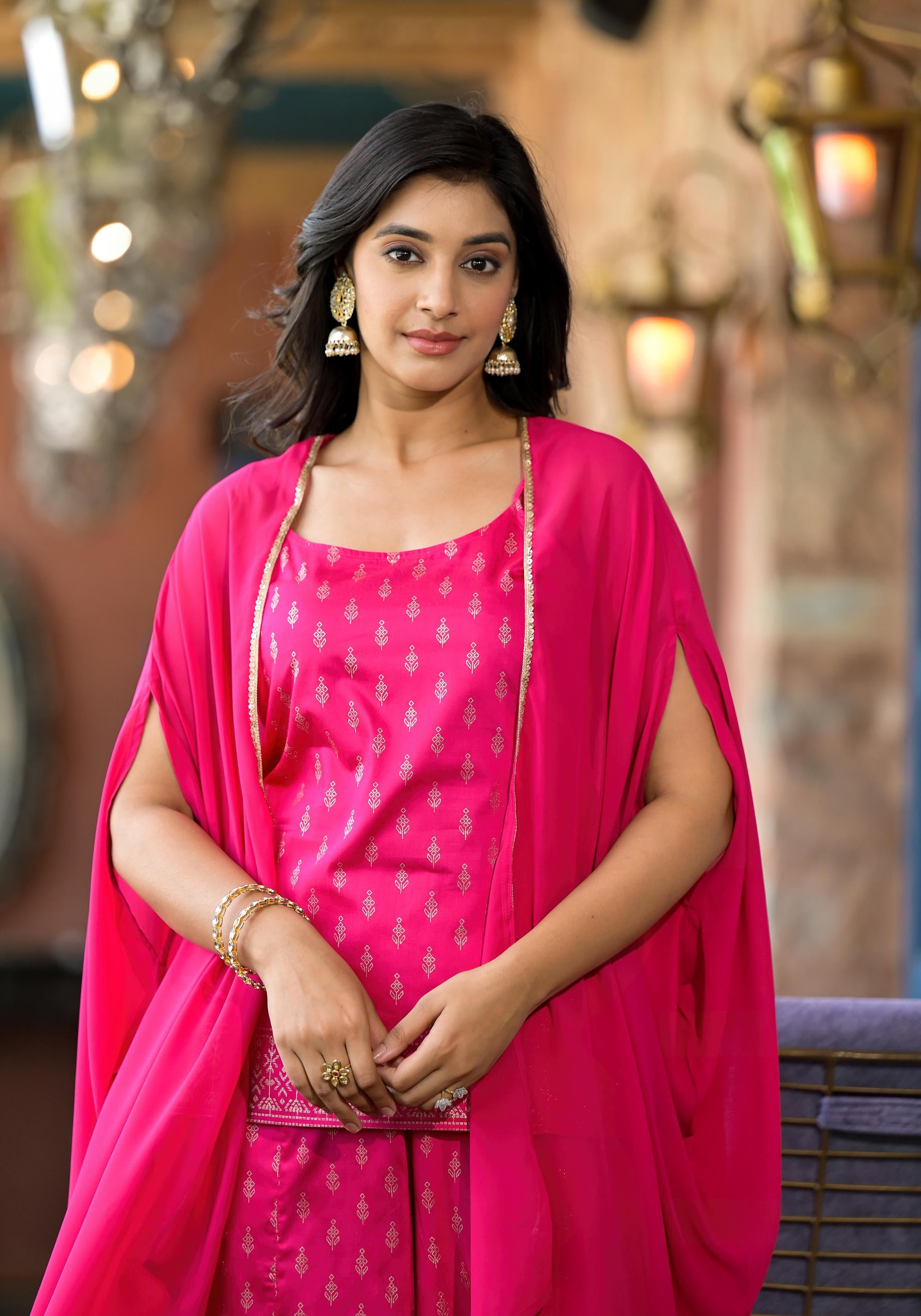 Juniper Women's Pink Polyester Printed Set - Distacart