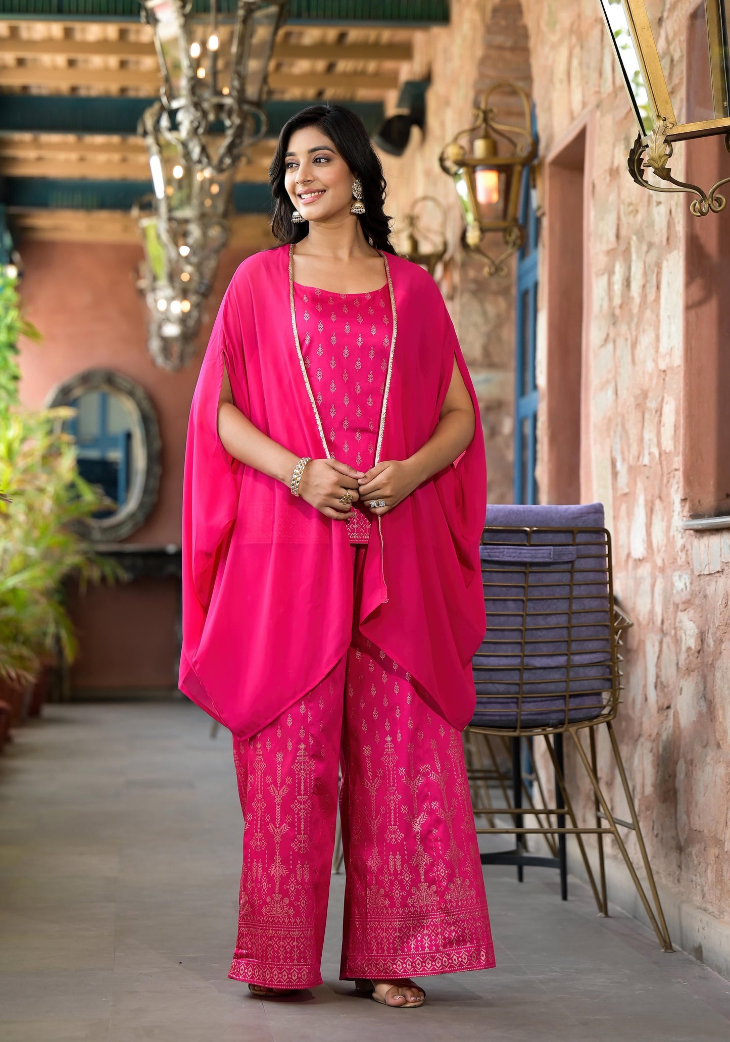 Juniper Women's Pink Polyester Printed Set - Distacart