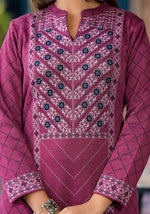 Thumbnail for Juniper Onion Pink Floral Printed Cotton Kurta - Distacart