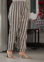 Thumbnail for Juniper Women's Black Ikat Printed Cotton Kurta, Pant And Dupatta Set With Mirror & Thread Work - Distacart