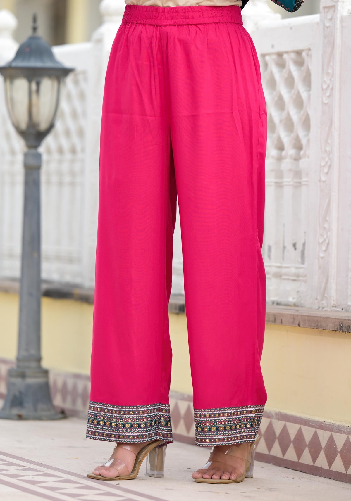 Juniper Women's Pink Viscose Rayon Printed Kurta Set - Distacart