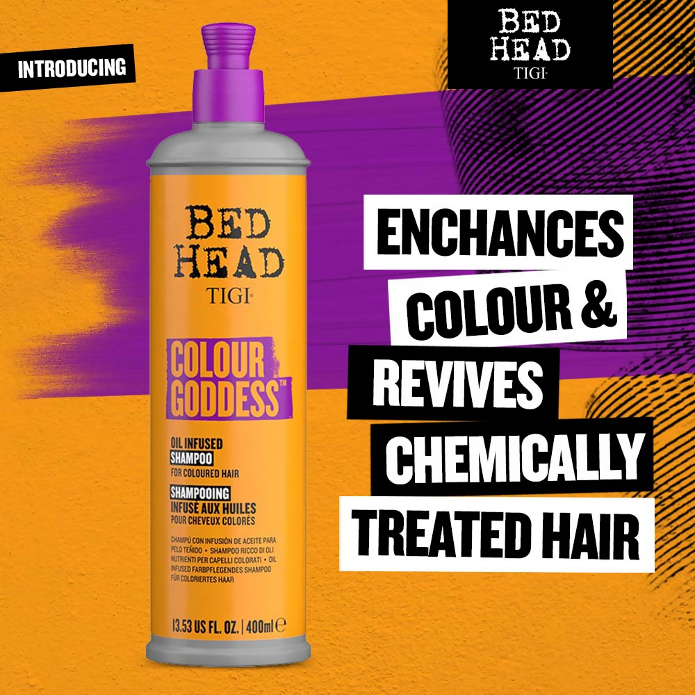 TIGI Bed Head Colour Goddess Oil Infused Shampoo - Distacart