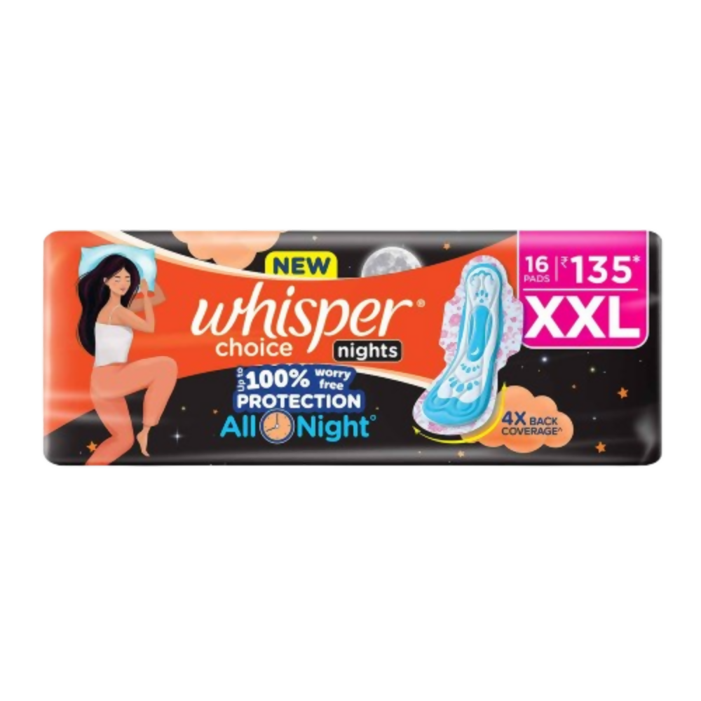 Whisper Ultra Overnight Sanitary Pad - XXL Plus - Distacart