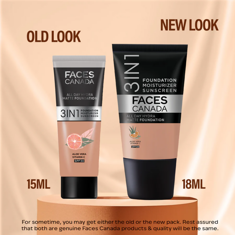 Faces Canada All Day Hydra Matte Mini Foundation - Rose Ivory 011 - Distacart