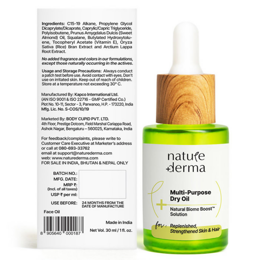 Nature Derma Multi-Purpose Dry Oil - Distacart